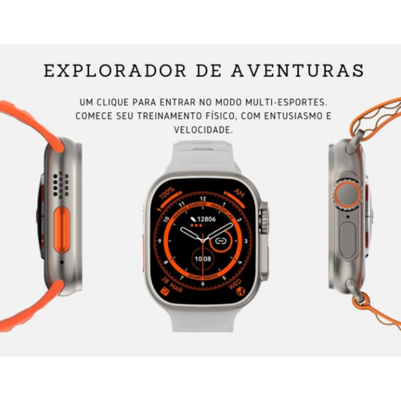 Relógio Smartwatch S8 Ultra Laranja