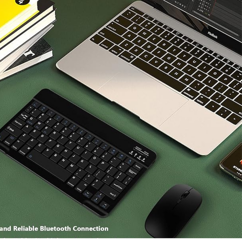 Kit teclado + Mouse sem fio e Bluetooth