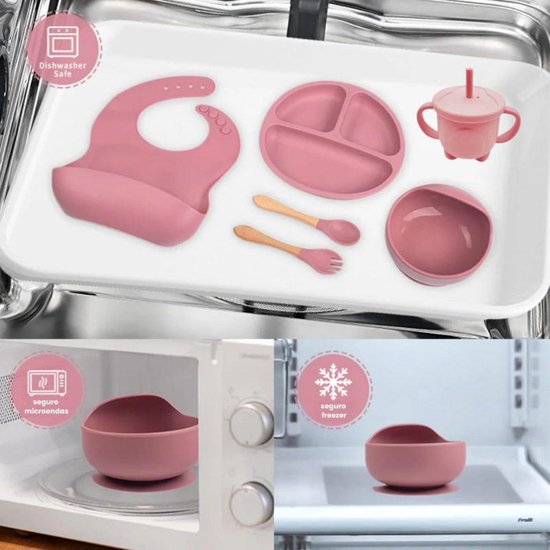 Kit Introdução Alimentar Bebê 8 Peças