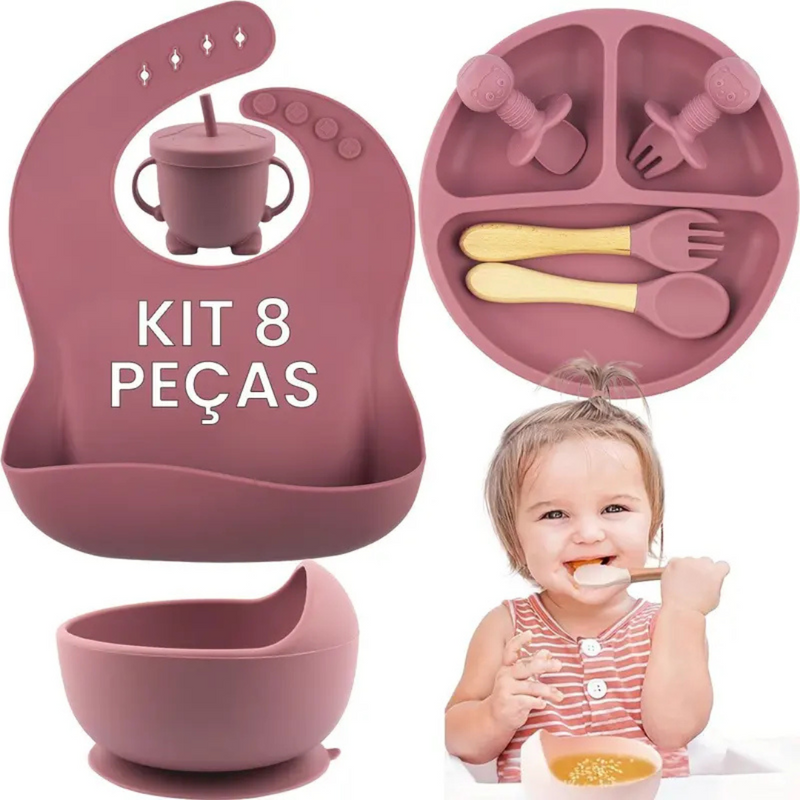 Kit Introdução Alimentar Bebê 8 Peças