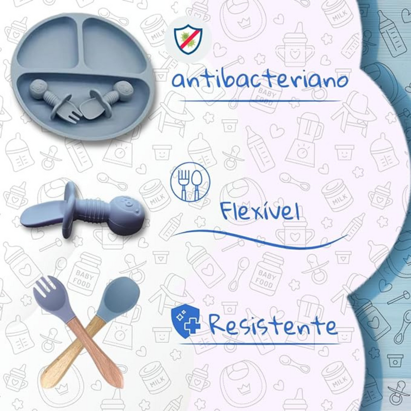 Kit Introdução Alimentar Bebê 8 Peças