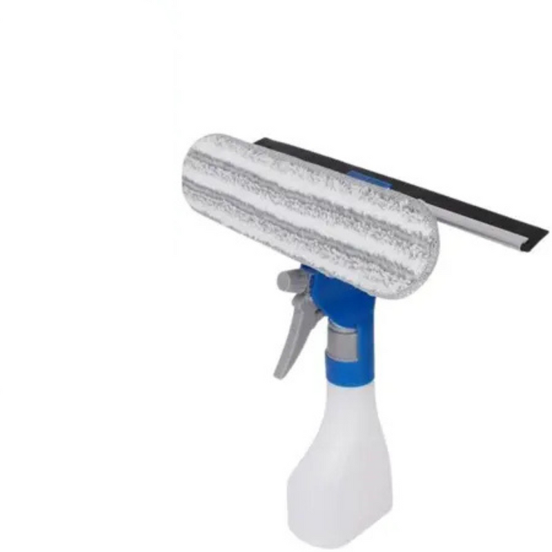 Rodo Limpa Vidro com Recipiente 250ml Clean Tech- Azul