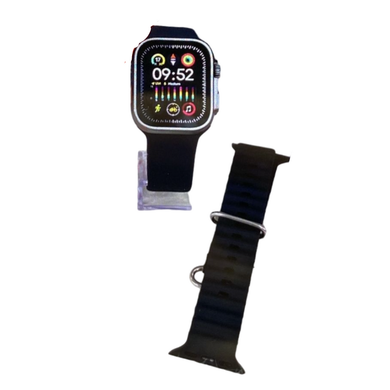 Smartwatch GS9 Ultra Mini 41mm 2 Pulseiras- Preto