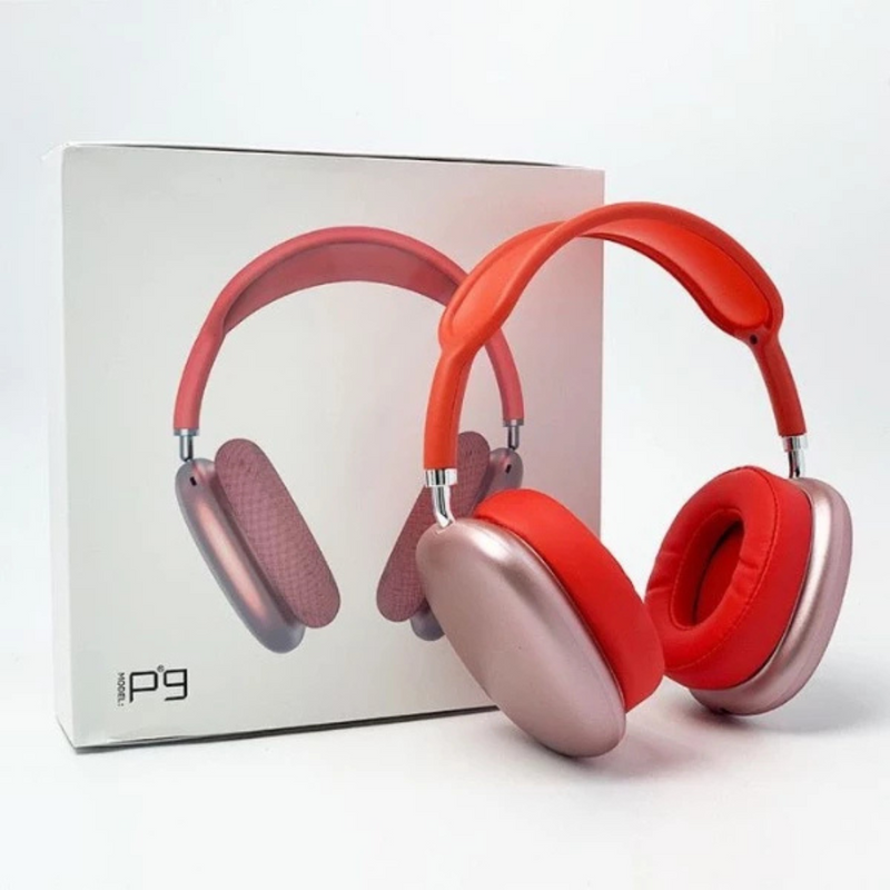 Fone De Ouvido Headphone Bluetooth Sem Fio Wireless - Vermelho