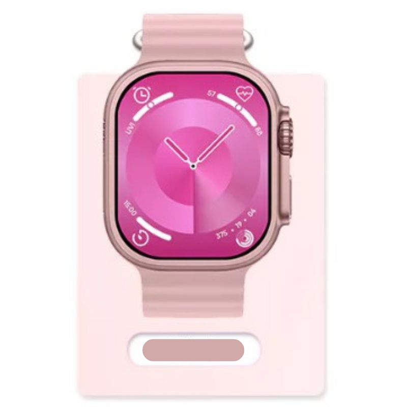 Smartwatch GS9 Ultra Mini 41mm 2 Pulseiras -Rosa